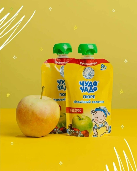 ЧУДО-ЧАДО Пюре витаминный салатик 90гр